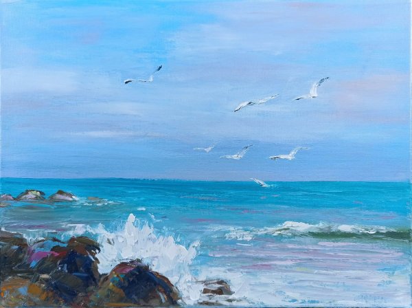 Игорь Сахаров картины пейзаж Импрессионизм