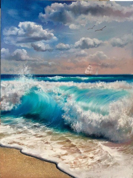 Картина Сергея Минаева рассвет