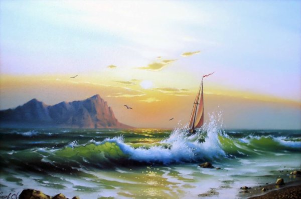Художник Лим Сергей море маринист