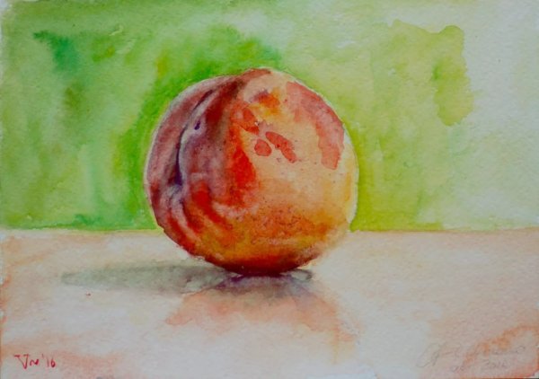 Этюд персики