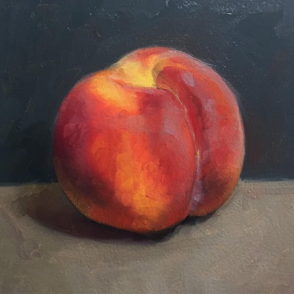Персики картина маслом
