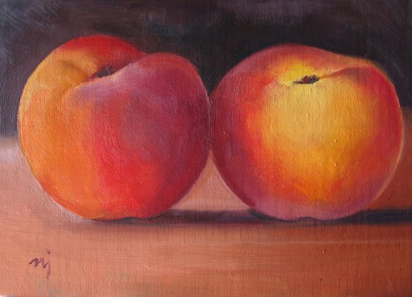 Персик мелками