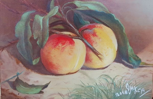 Картины с изображением персиков