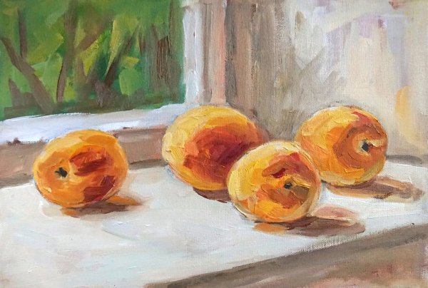 Abrikos живопись натюрморт