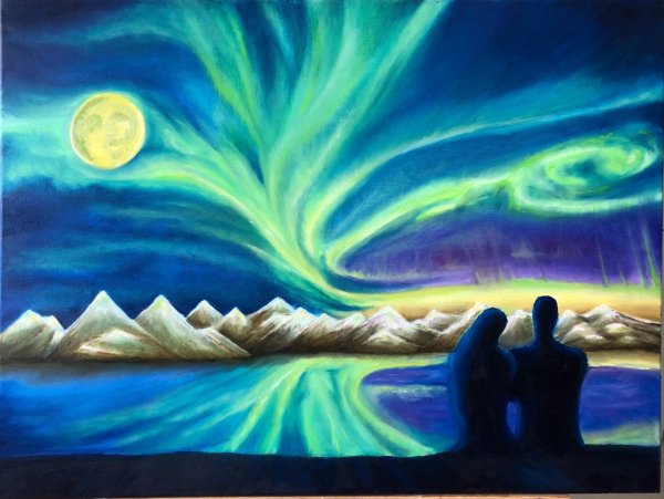 Конюхов Северное сияние картина