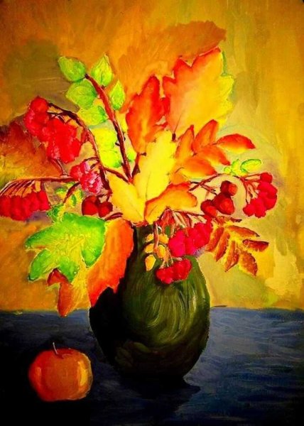 Рисунок на тему осенний букет