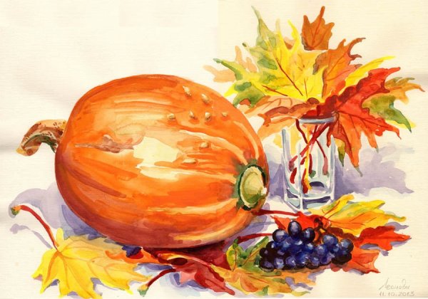 Рисунок на тему осенний букет