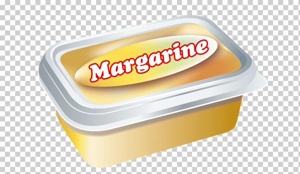 Маргарин на прозрачном фоне