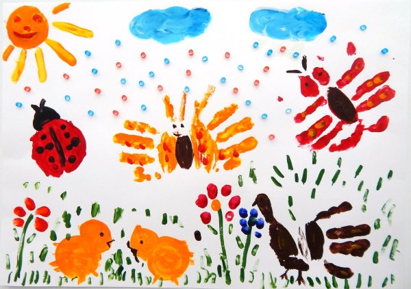 Пальчиковая живопись для детей