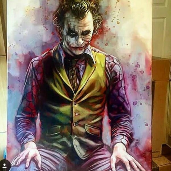 Джокер хит Леджер маслом