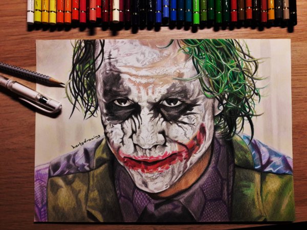Джокер хит Леджер рисунок