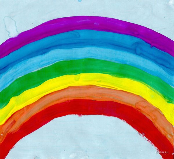 Радужные краски для рисования