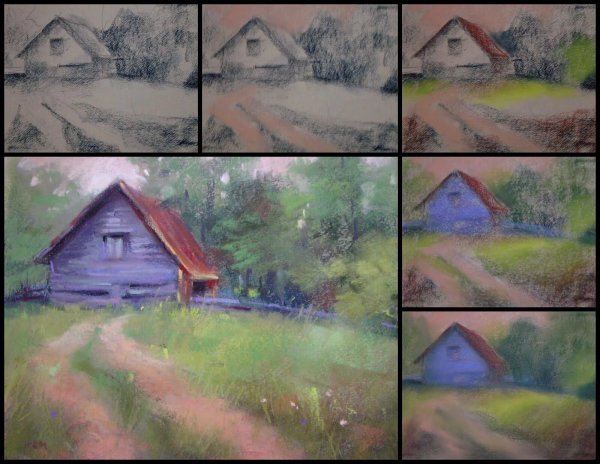 Пейзаж пастелью для начинающих