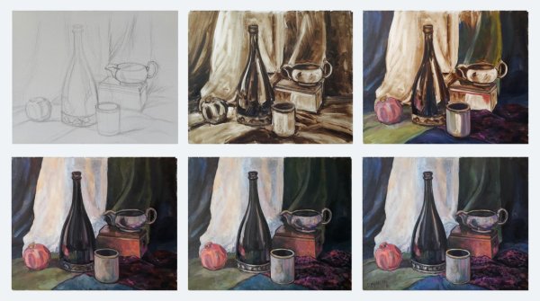 Лессировка подмалевок