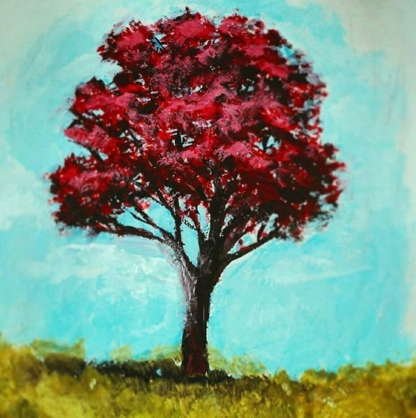 Рисунки красками