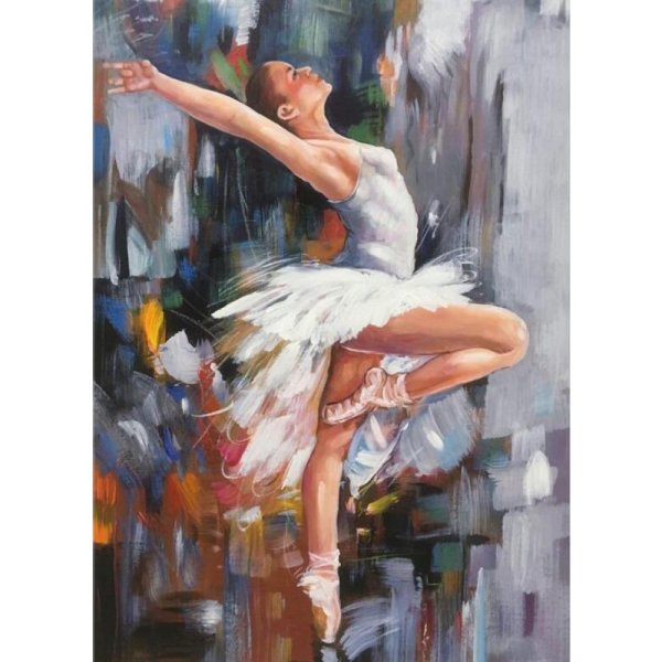 Балерина на холсте