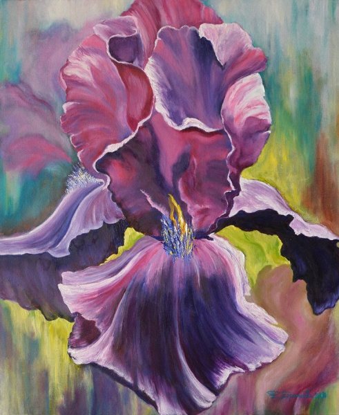 Ирис акрилом