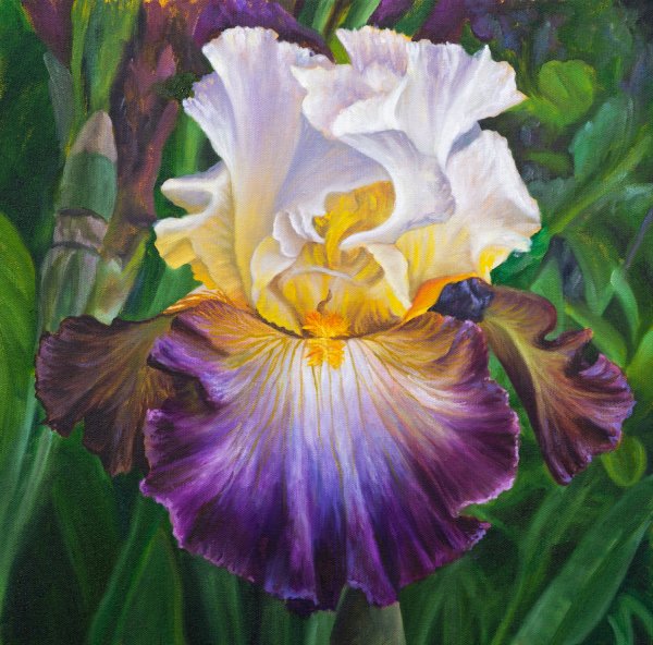 Живопись мастер класс Вугара Мамедова ирисы