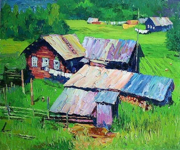 Художник Михаил рудник картины деревня