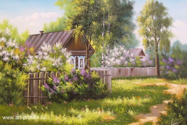 Весна в деревне