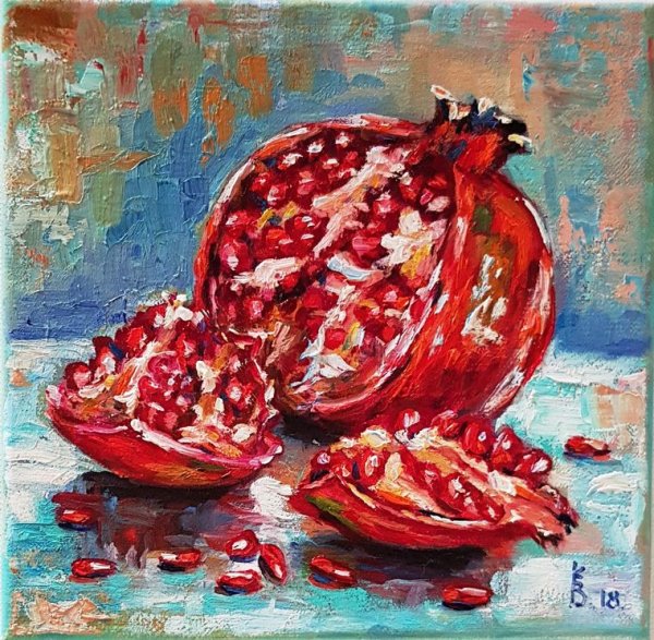 Техника Импасто фрукты