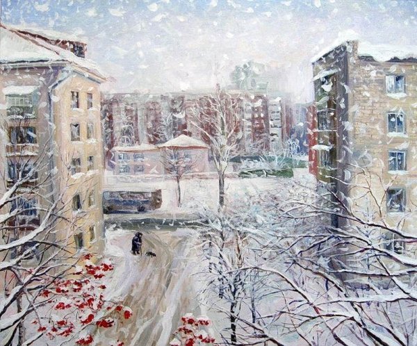 Екатерина Тютина-Зайкова художник снегопад