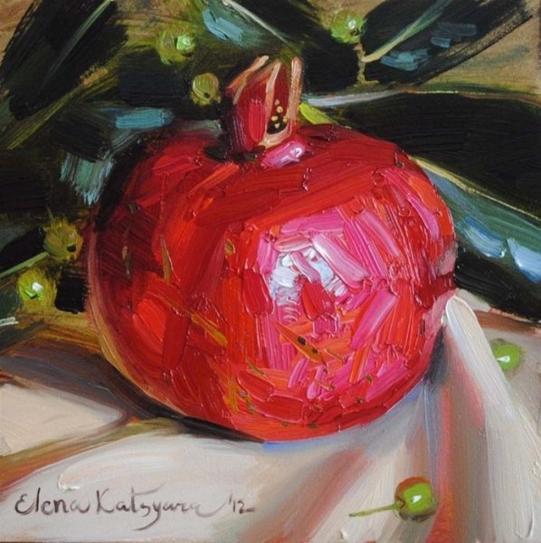 Елена Кацура живопись мастихином