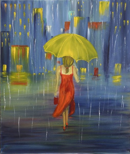 Картина дождь