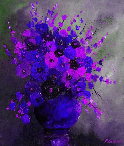 Картина в сиреневых тонах