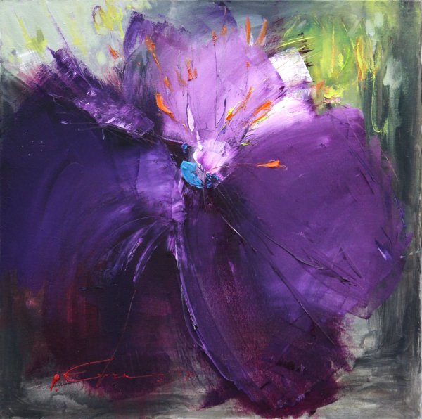 Живопись в сиреневых тонах