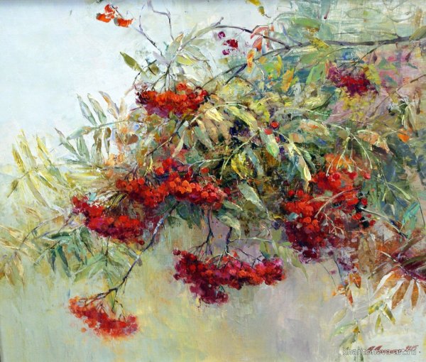 Павел Еськов художник рябина