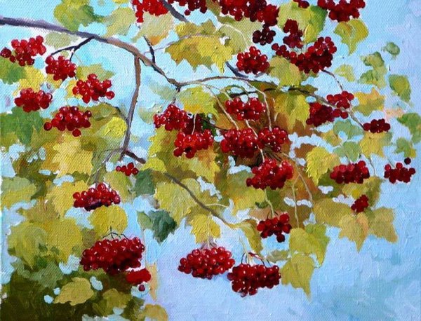 Калина картины художников