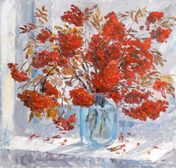 Художник Тимошин рябина