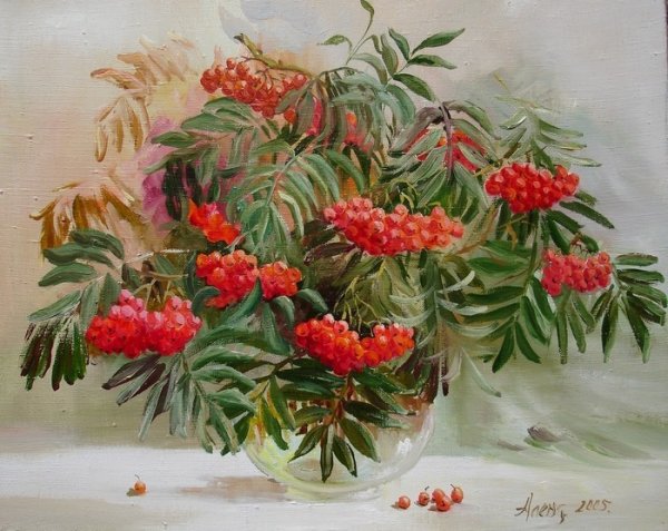 Павел Еськов букет рябины