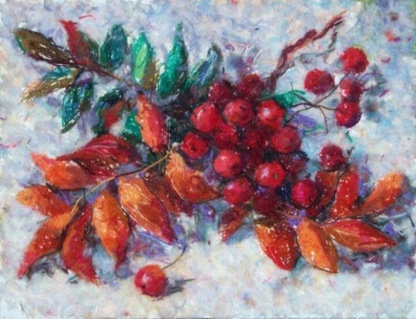 Рябина пуантилизм