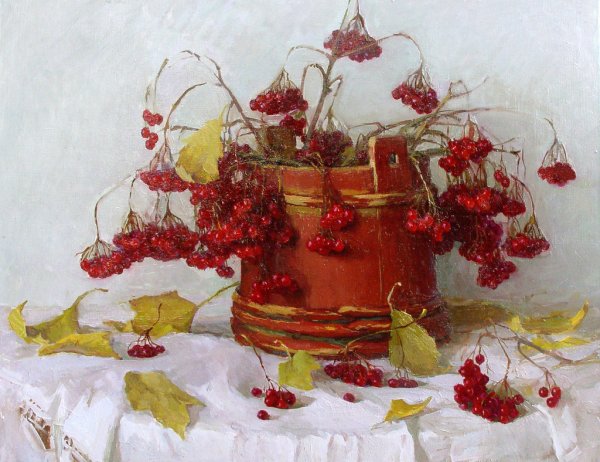 Живопись Калашникова Ольга «Калина красная»