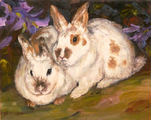 Кролик живопись
