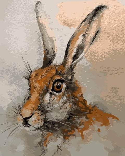 Заяц маслом