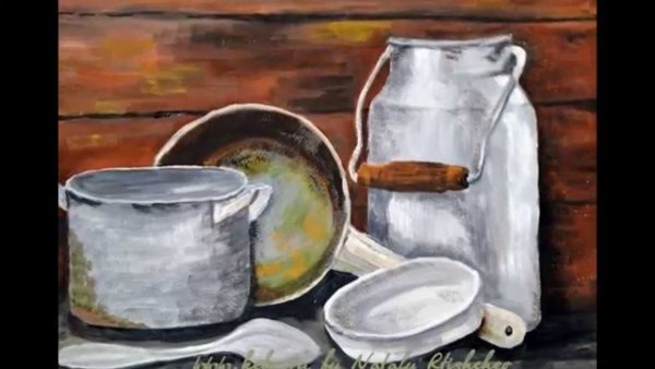 Натюрморт из предметов кухонной утвари