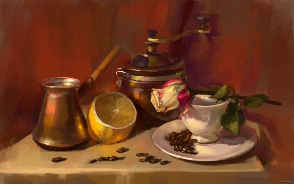 Натюрморт с бытовыми предметами