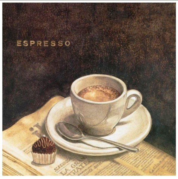 Картины с чашечкой кофе