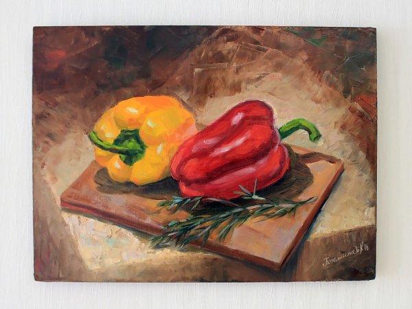 Овощной натюрморт живопись