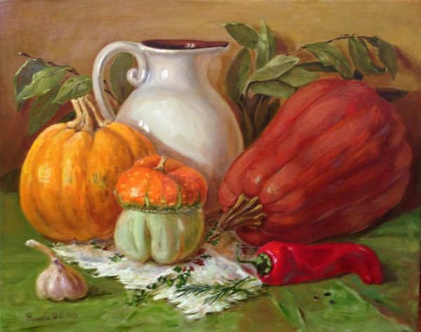 Андрияка натюрморт с тыквой