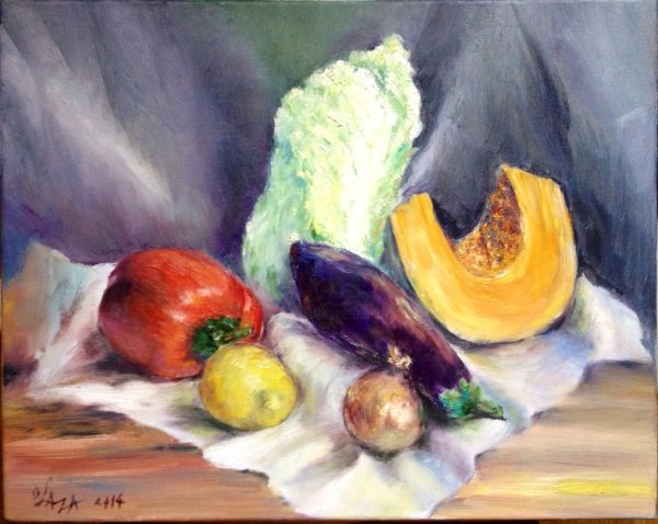 Овощи живопись