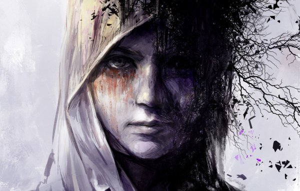 Мрачный портрет арт