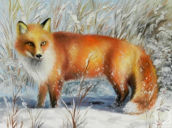 Лиса картины художника Храпкова