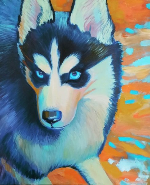 Хаски маслом