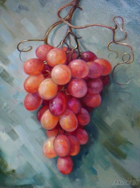 Виноград маслом на холсте