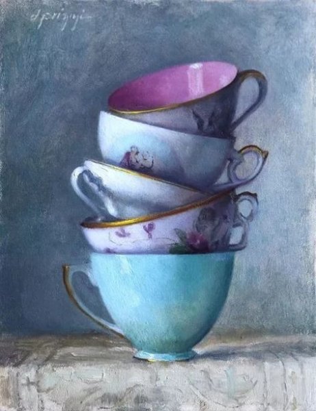 Посуда акварелью