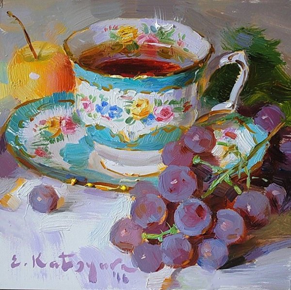 Елена Кацура живопись натюрморт